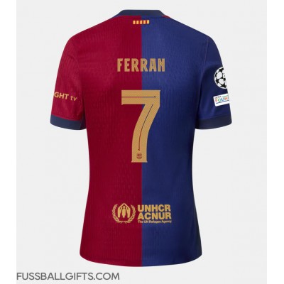 Barcelona Ferran Torres #7 Fußballbekleidung Heimtrikot 2024-25 Kurzarm Barcelona Ferran Torres #7 Fußballbekleidung Heimtrikot 2024-25 Kurzarm
